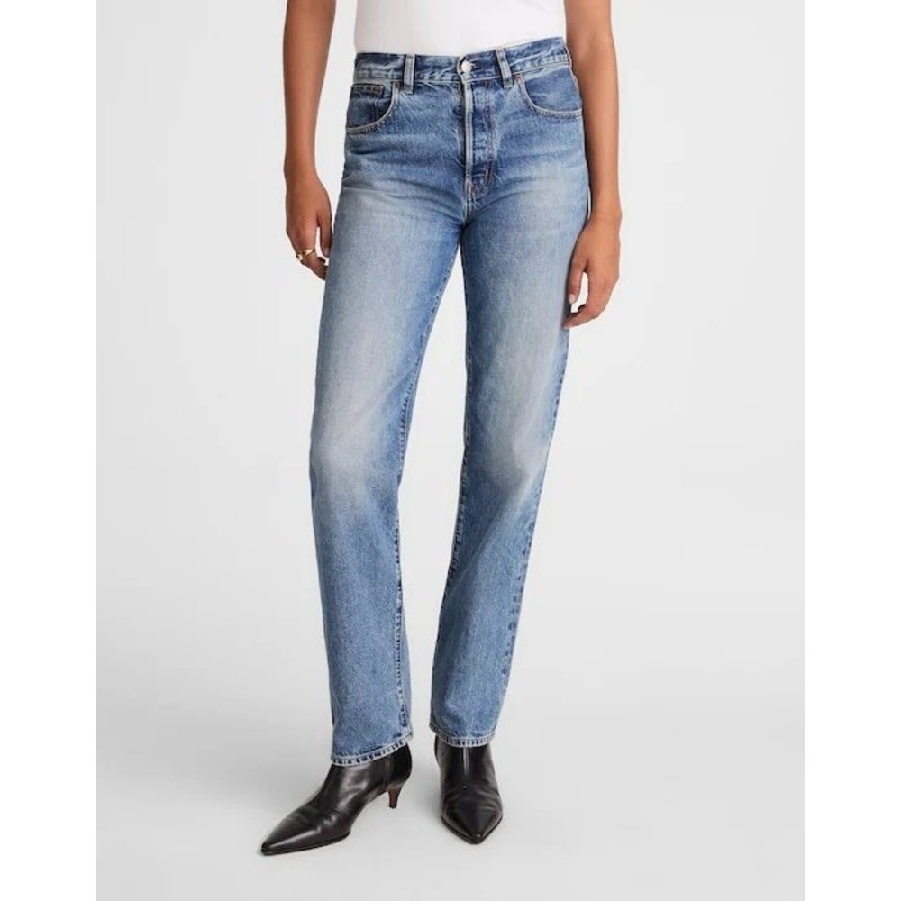 NWT Madewell The Longline Straight Jean Atlin Wash Size 24